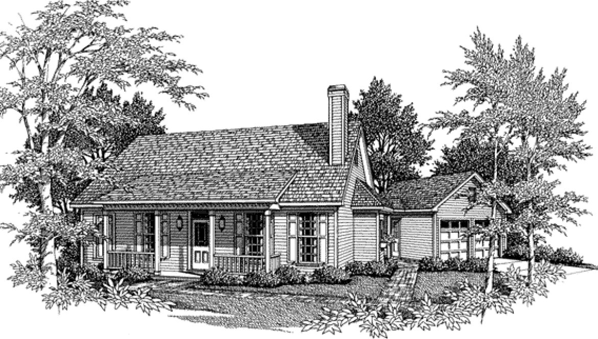 Full Rendering for House Plan #114741