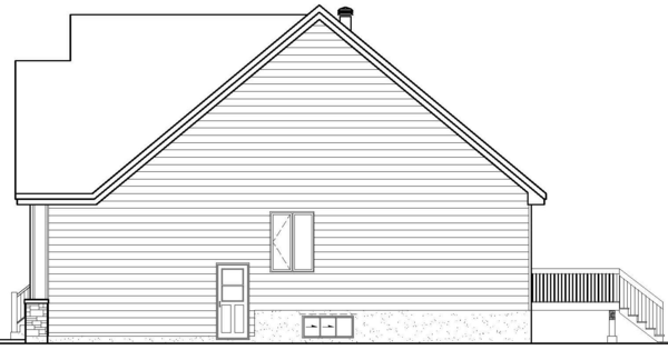 Right Elevation for House Plan #173471