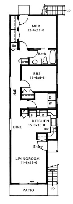 Main Floor Plan for House Plan #226191