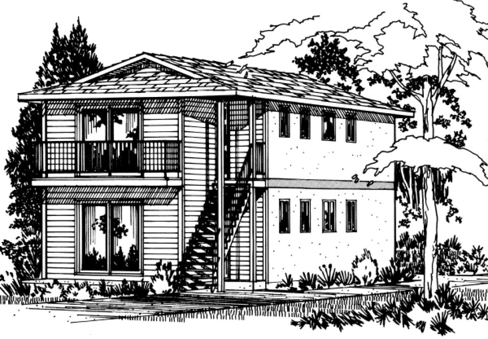 Full Rendering for House Plan #226191