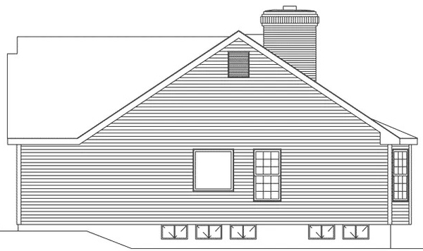 Right Elevation for House Plan #635061