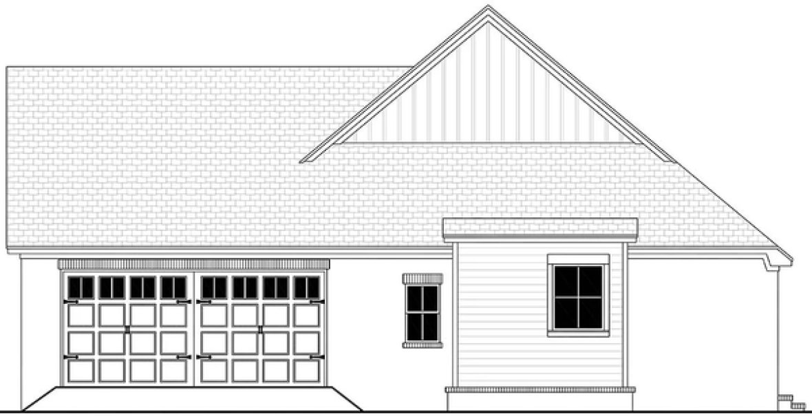 Right Elevation for House Plan #300081