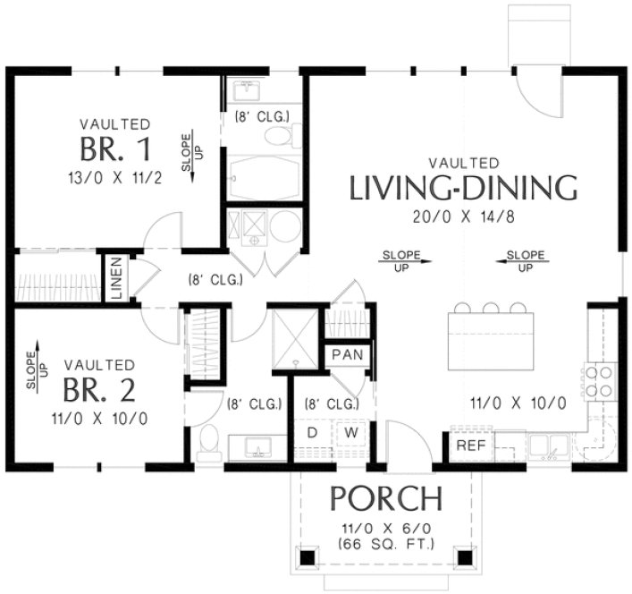 Main Floor Plan for House Plan #320401