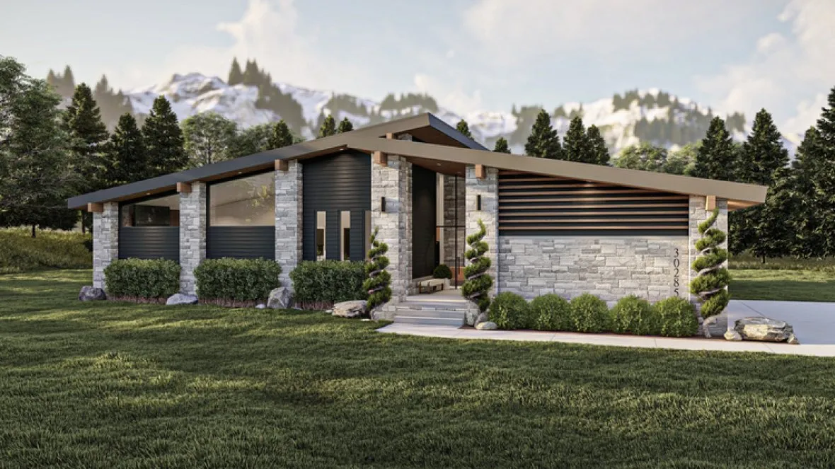 Full Rendering for House Plan #704062