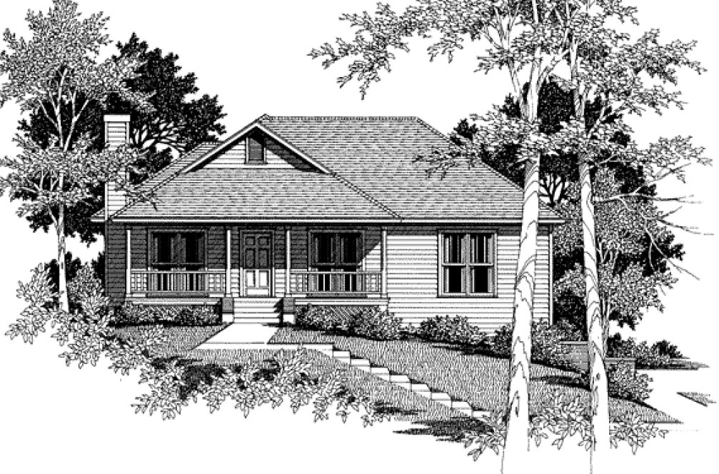 Full Rendering for House Plan #116941