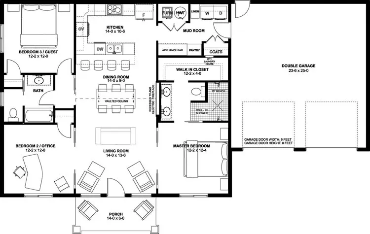 Main Floor Plan for House Plan #581362