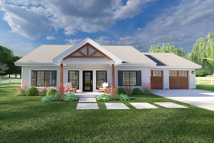 Full Rendering for House Plan #581362