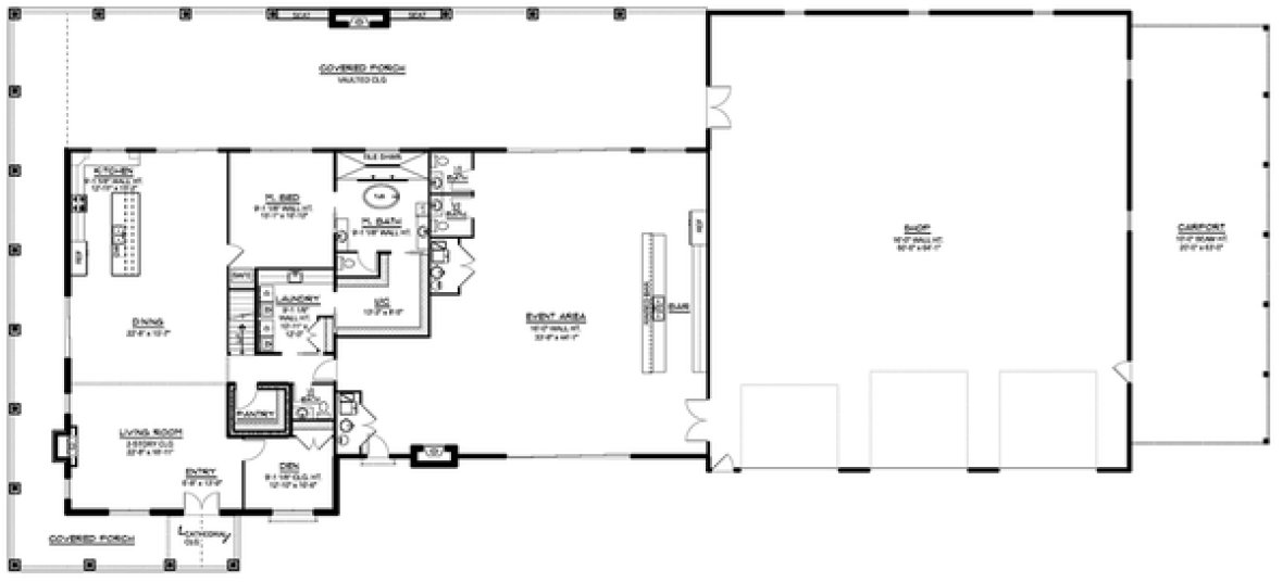 Main Floor Plan for House Plan #753104