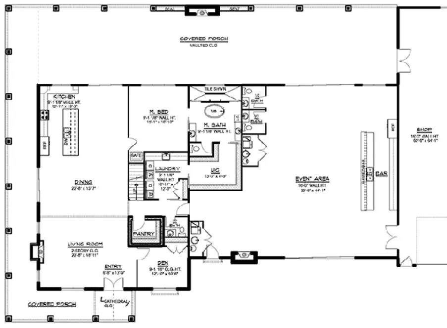 Main Floor Plan for House Plan #753104