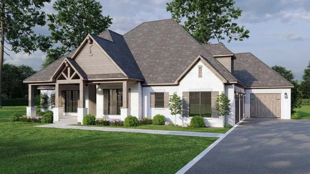 Full Rendering for House Plan #310142