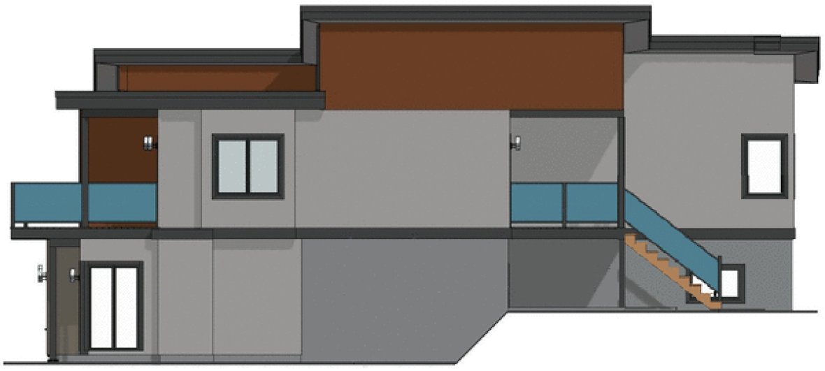 Right Elevation for House Plan #203093