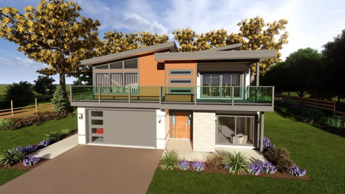 Full Rendering for House Plan #203093