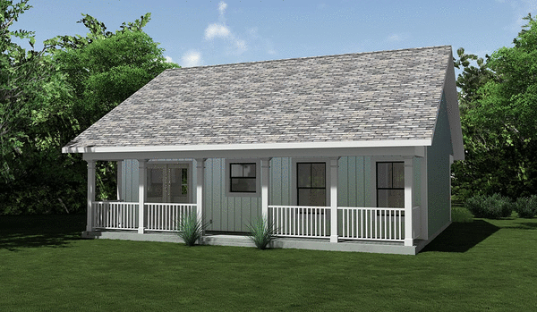 Rear Elevation for House Plan #432970