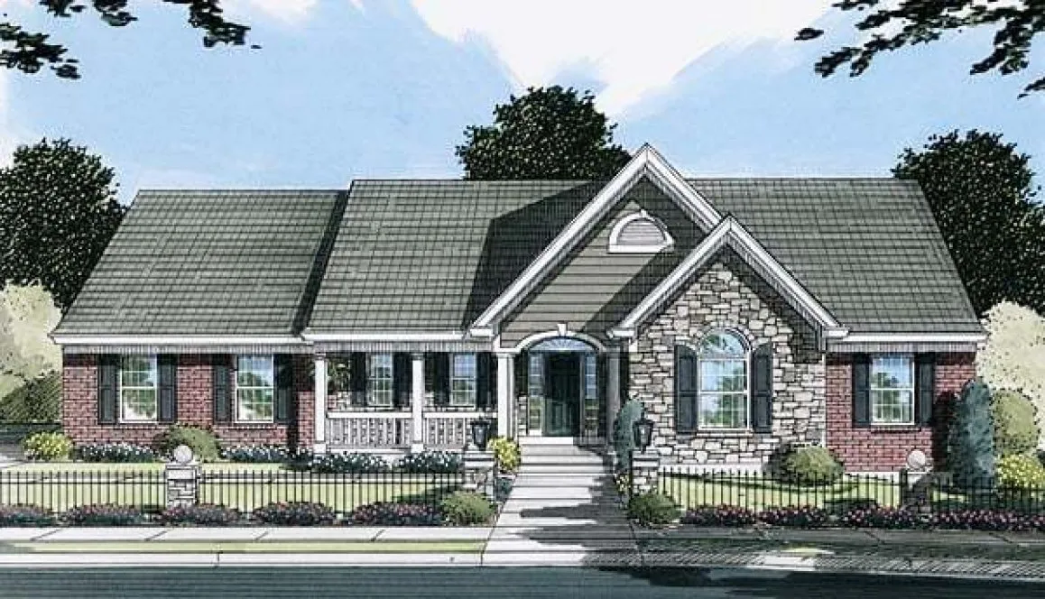 Full Rendering for House Plan #535771