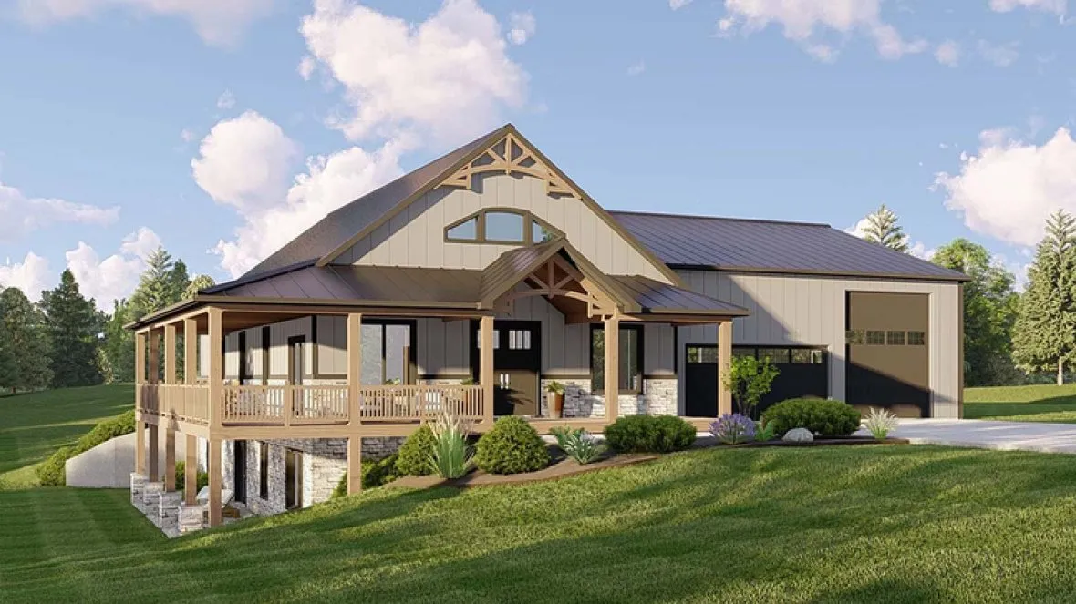 Full Rendering for House Plan #759772