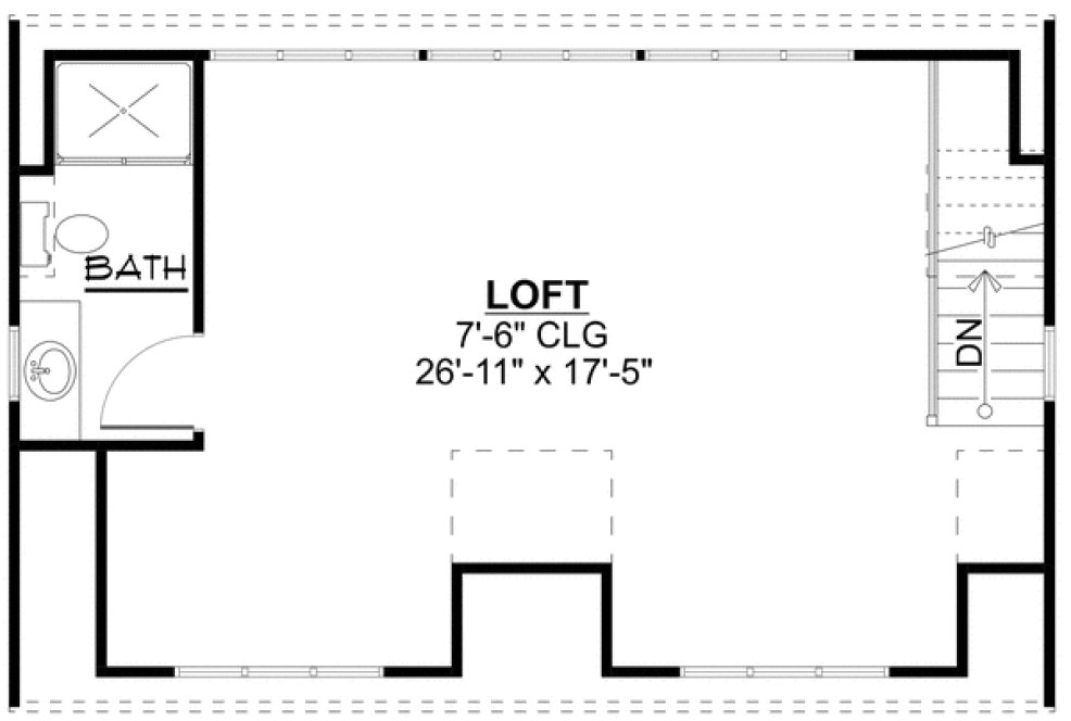Second Floor Plan for House Plan #752601