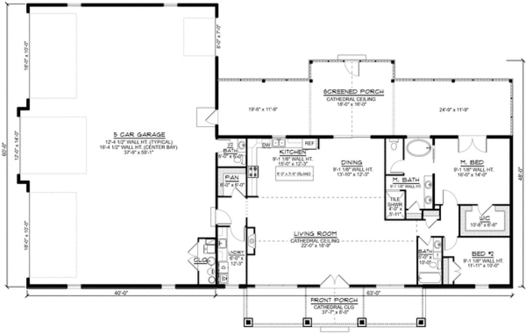 Main Floor Plan for House Plan #756102
