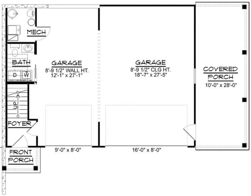 Main Floor Plan for House Plan #757881