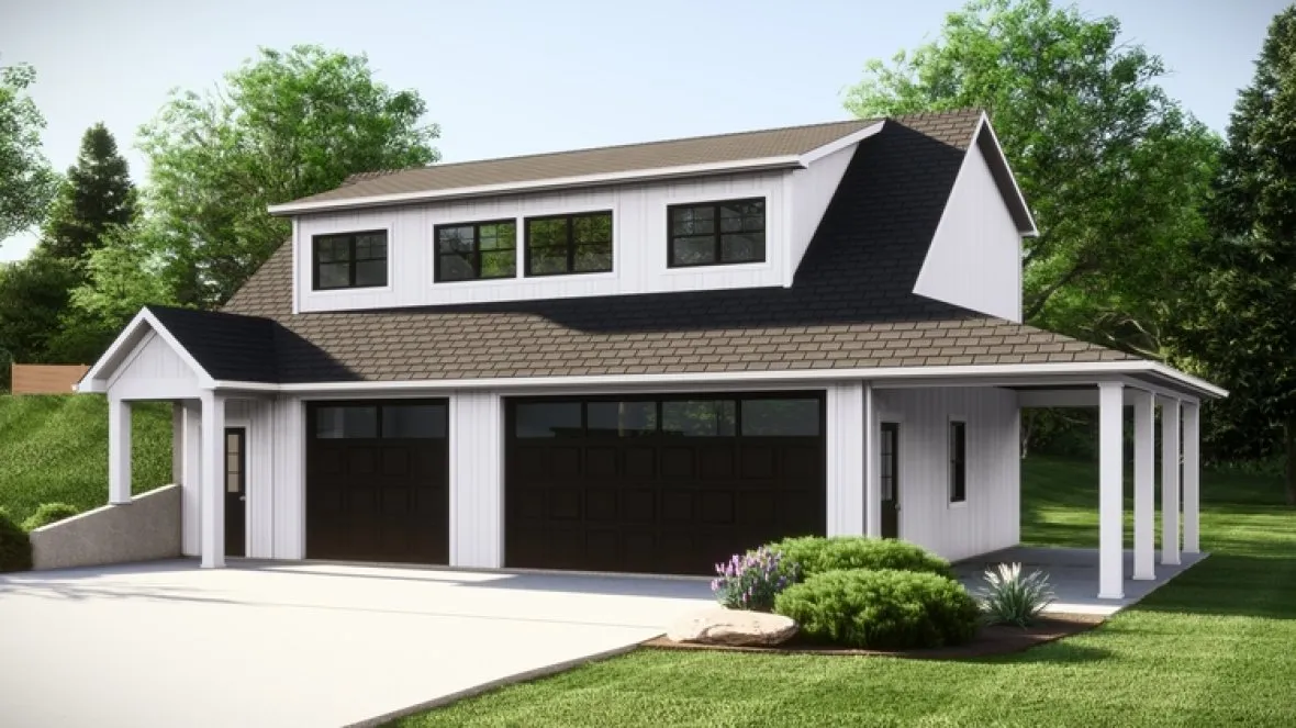 Full Rendering for House Plan #757881