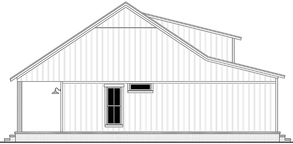 Left Elevation for House Plan #304601