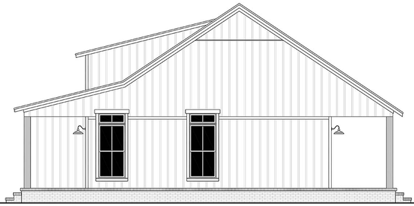 Right Elevation for House Plan #304601