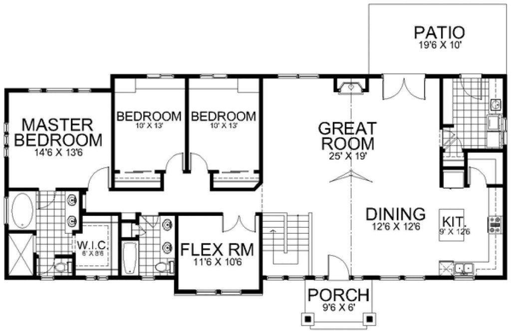 Main Floor Plan for House Plan #801793