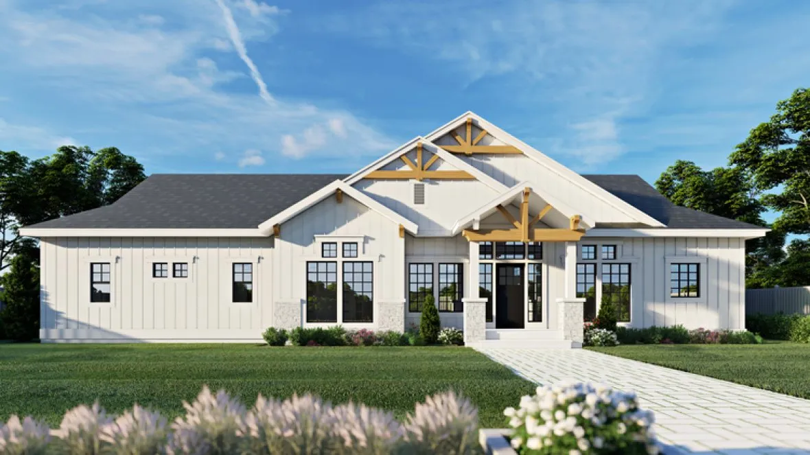 Full Rendering for House Plan #801793