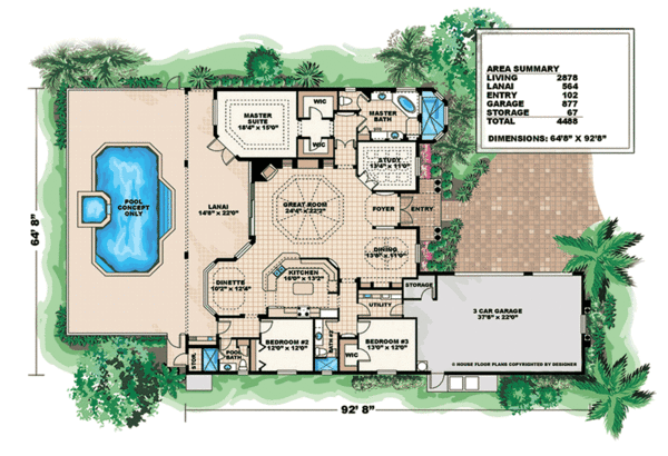 Main Floor Plan for House Plan #778782