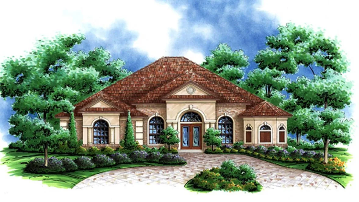 Full Rendering for House Plan #778782