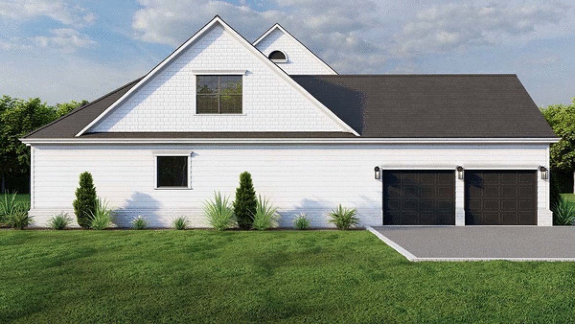 Left Elevation for House Plan #319942