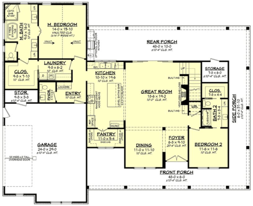 Main Floor Plan for House Plan #302932