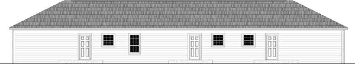 Rear Elevation for House Plan #215742