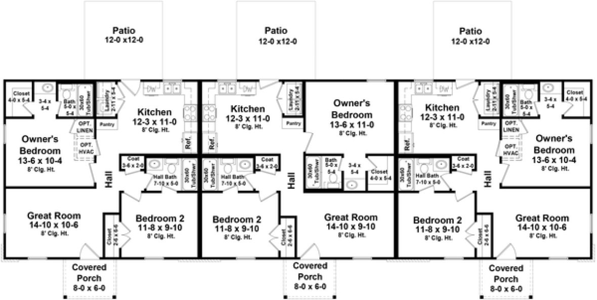 Main Floor Plan for House Plan #215742