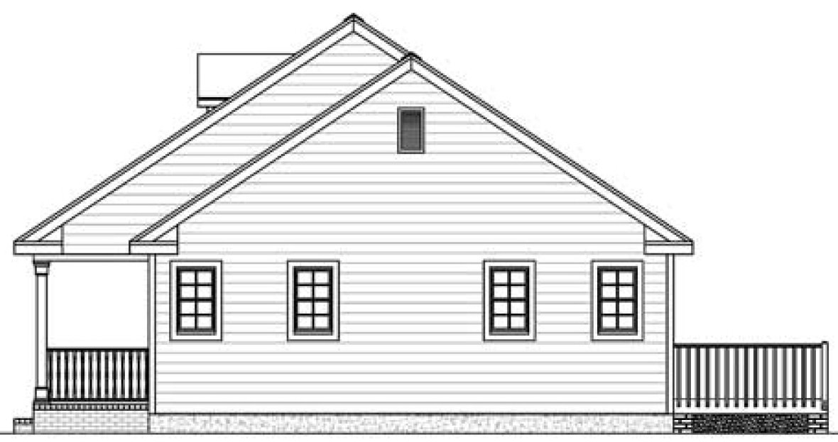 Right Elevation for House Plan #744231