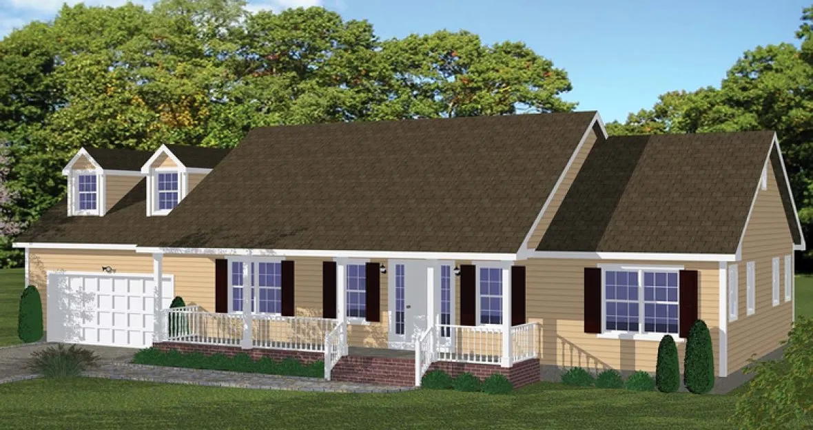 Full Rendering for House Plan #744231