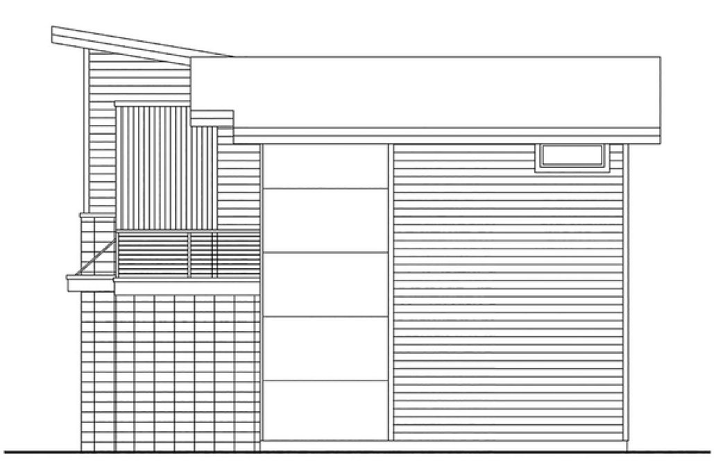 Right Elevation for House Plan #345432