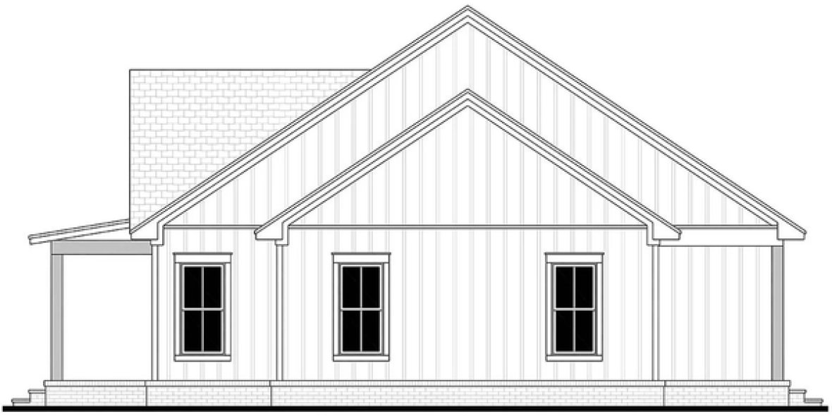 Right Elevation for House Plan #306990