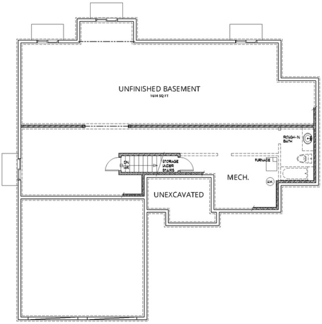 Basement Plan for House Plan #804161