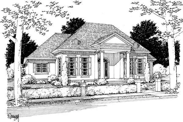 Full Rendering for House Plan #245902