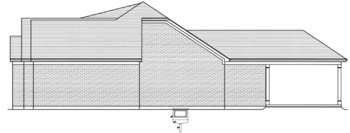 Right Elevation for House Plan #536171