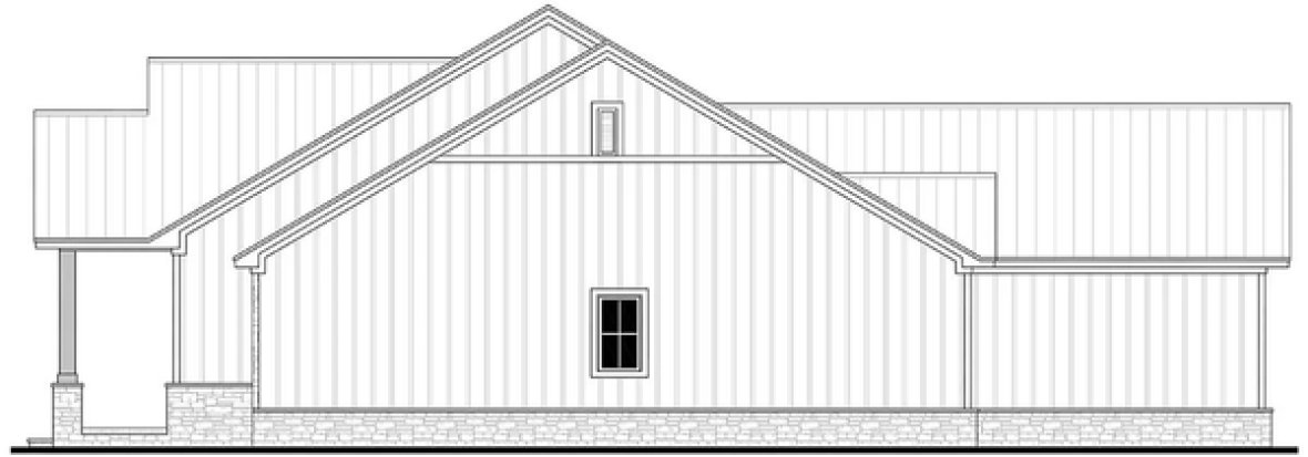 Right Elevation for House Plan #305602