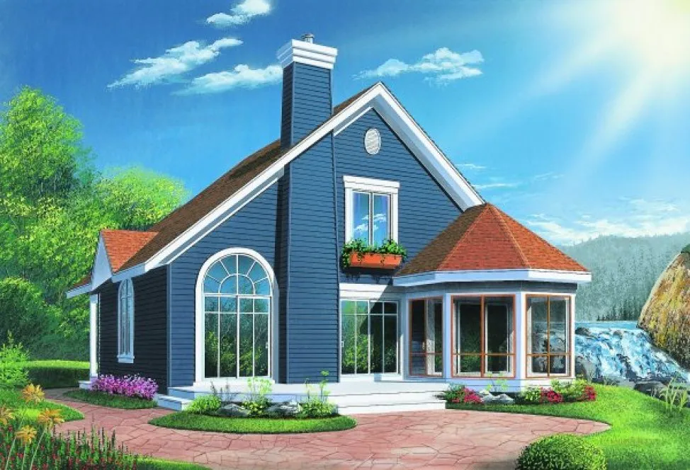 Full Rendering for House Plan #145492