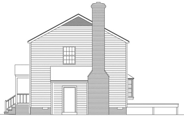 Right Elevation for House Plan #632302