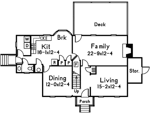 Main Floor Plan for House Plan #632302