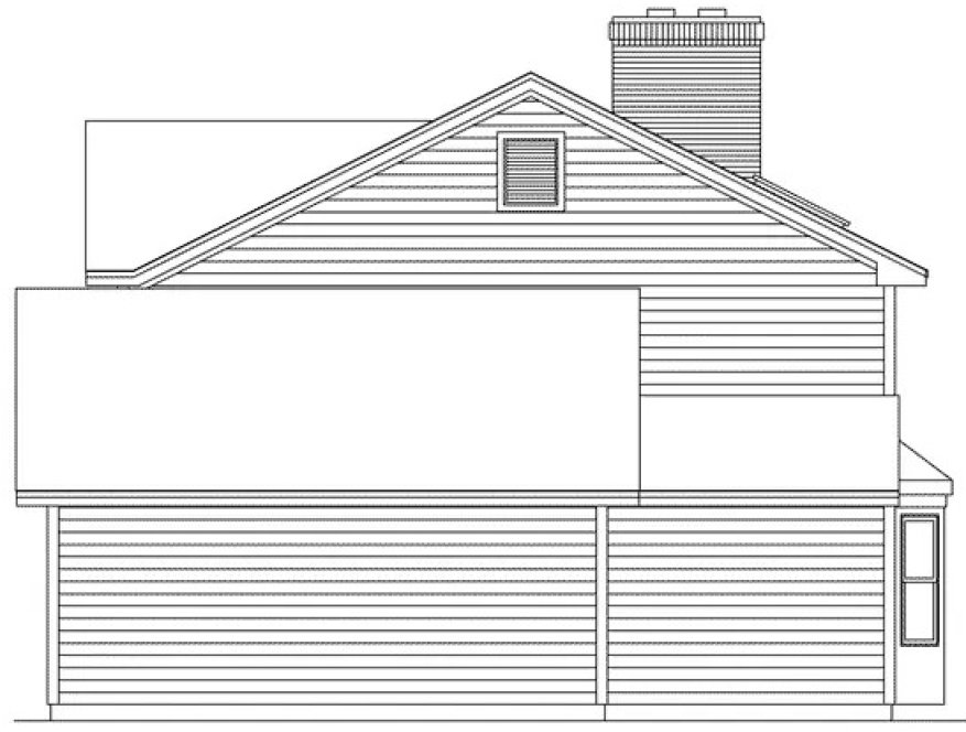 Right Elevation for House Plan #630282