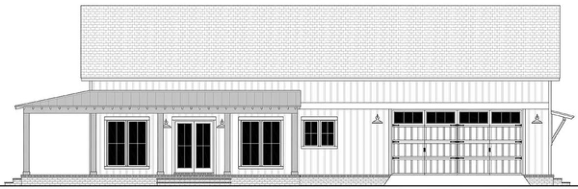 Right Elevation for House Plan #300621