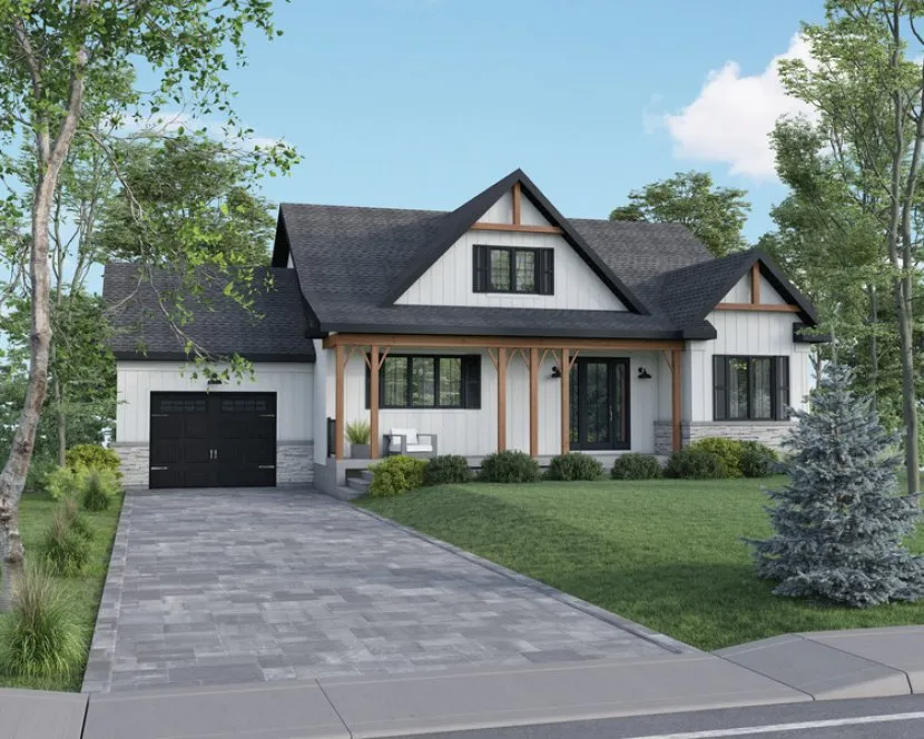 Full Rendering for House Plan #171161