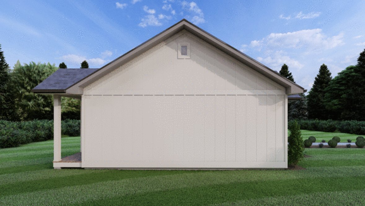 Left Elevation for House Plan #836423