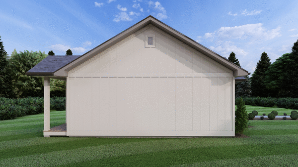 Left Elevation for House Plan #836423