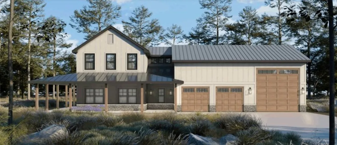 Full Rendering for House Plan #152402